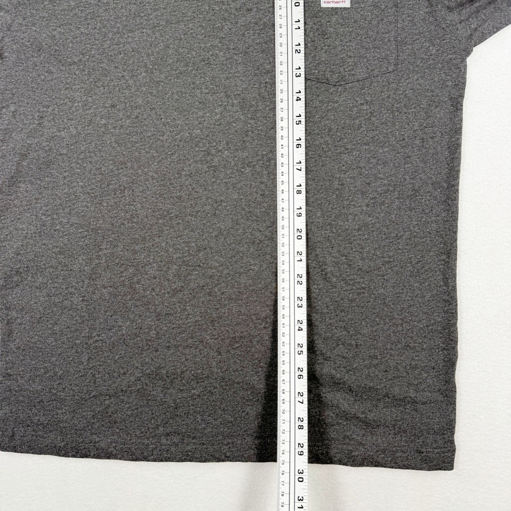 Carhartt Long Sleeve Pocket Tee Size S Mens Heather Grey NEW - Picture 5 of 6